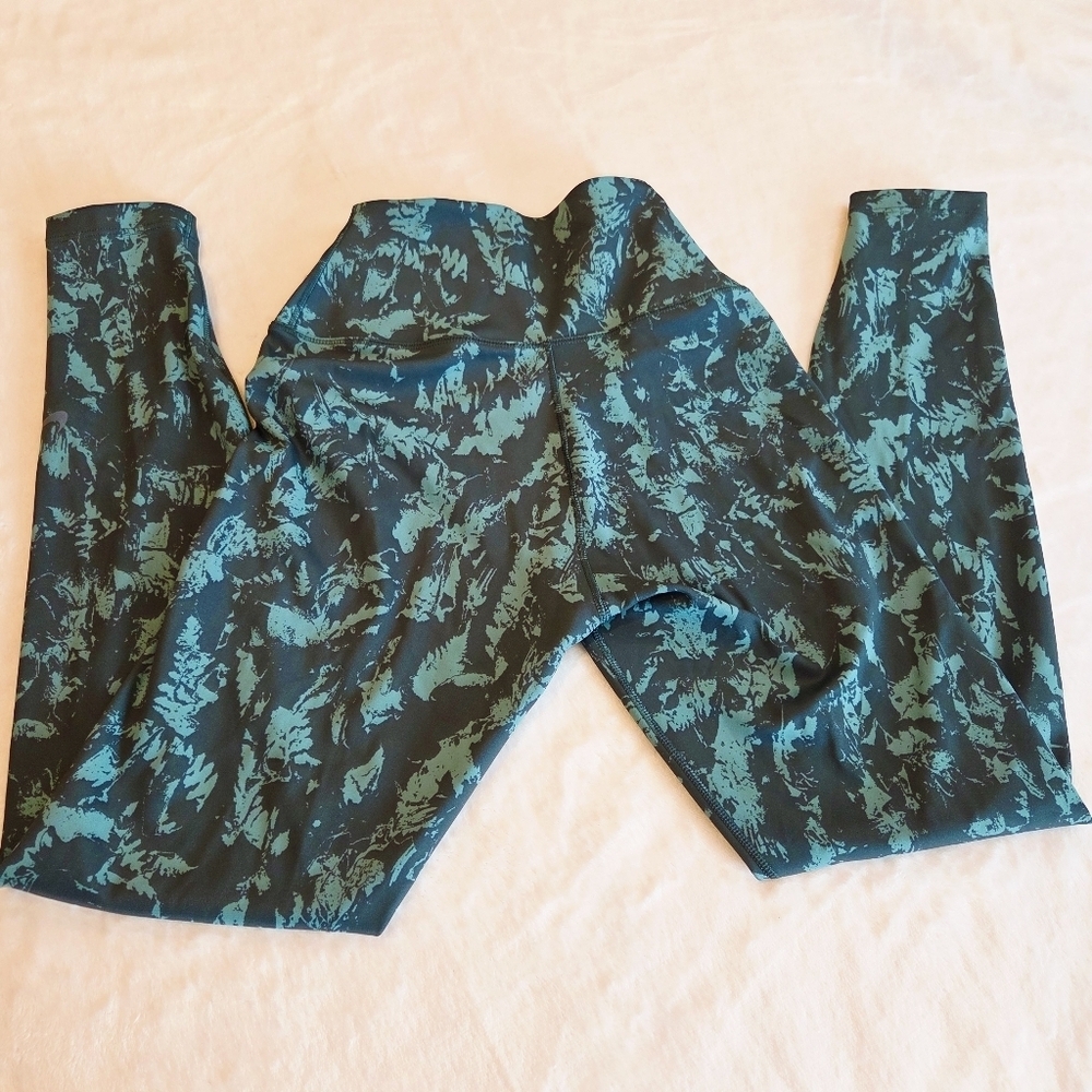 Nike Women Dri-FIT One High Waisted 7/8 Printed Legging VINTAGE GREEN XS - Picture 10 of 13
